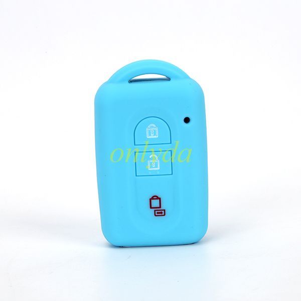 For Nissan 3+1 button silicon case (black,blue ,red. Please choose the color)
