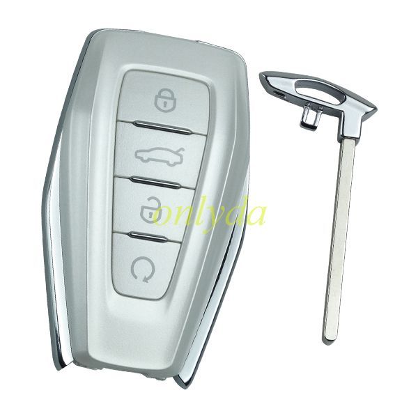 Original Geely 4 button remote key with 4A chip  Fsk and 434mhz with NXPA1M15