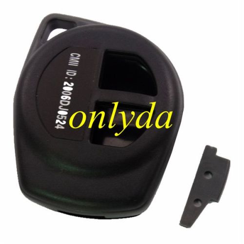 For Suzuki 2 button remote key blank with badage