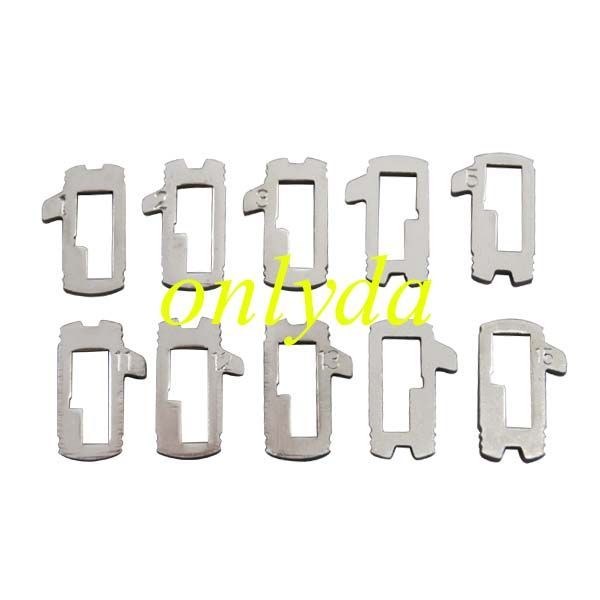 For Focus lock wafer it contains 1,2,3,4，5,11,12,13,14,15 each part has 20pcs