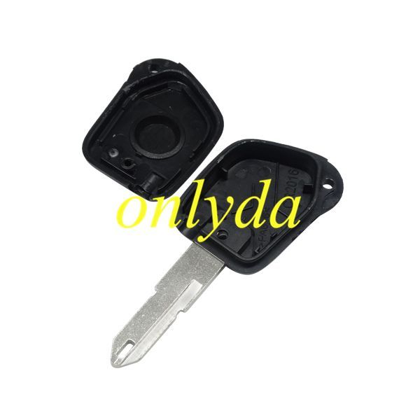 For  Peugeot 1 button remote key blank with badge