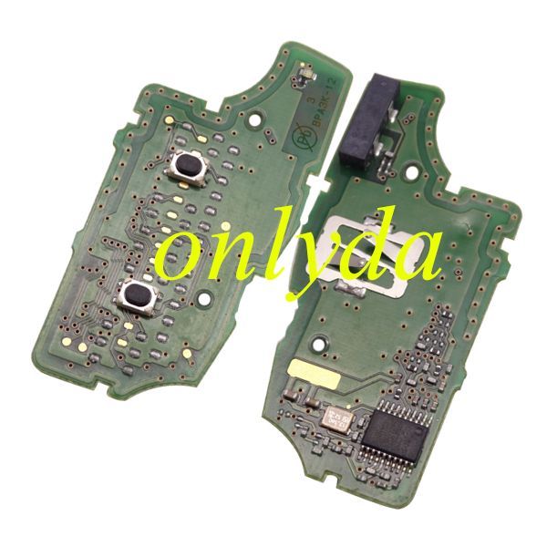For Nissan original 2 buttonremote key with 434mhz with PCF7961A chipF CCID:CWTWB1G767 Model:TWB1G767Original PCB+ aftermarket key shell