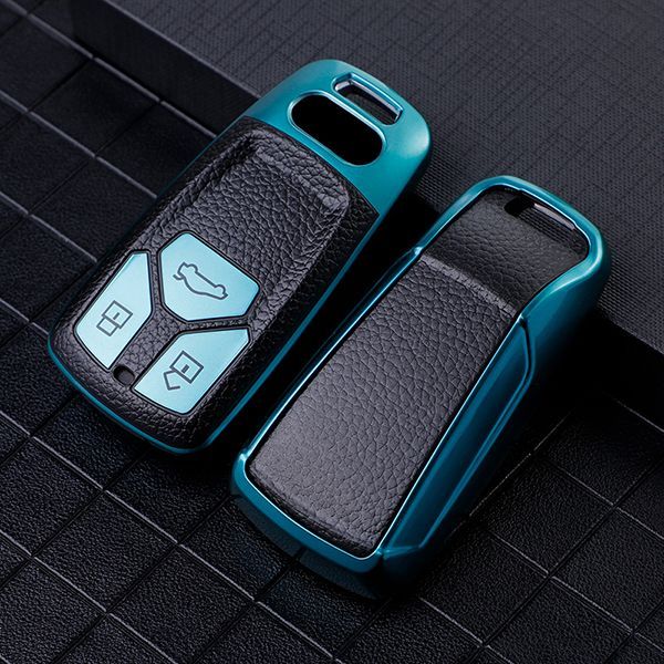 For New Audi Q7、TT、A4 3button TPU protective key case ,please choose the color