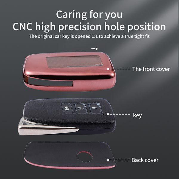For Lexus TPU protective key case  black or red color, please choose