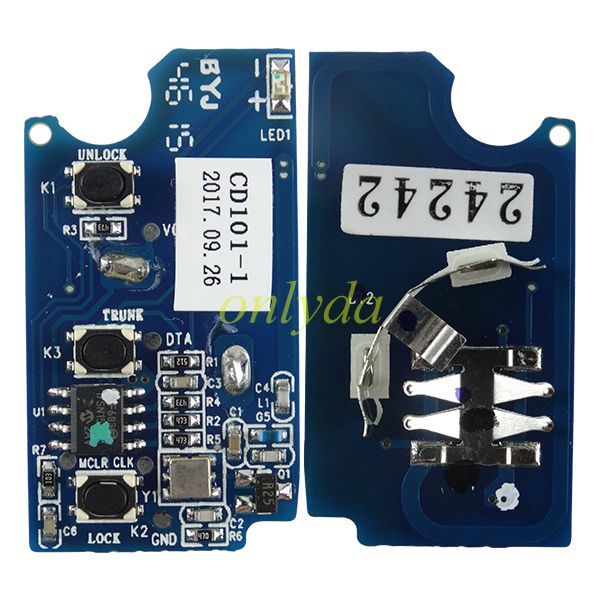 For  Changan EADO XT RAETON 3 button remote key with 433mhz