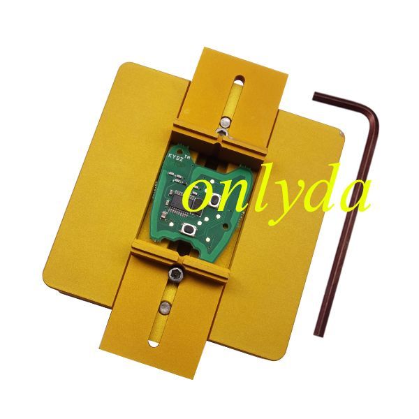 Circuit Board Vise , use this tool to  clamp the Board, so you can repair remote board easily. Golden color