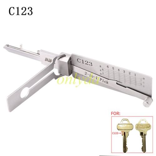 C123 AKK 2 in 1 decode and lockpick for Residential Lock