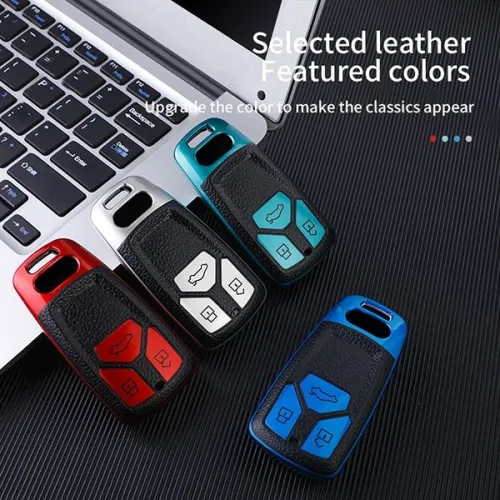 For New Audi Q7、TT、A4 3button TPU protective key case ,please choose the color