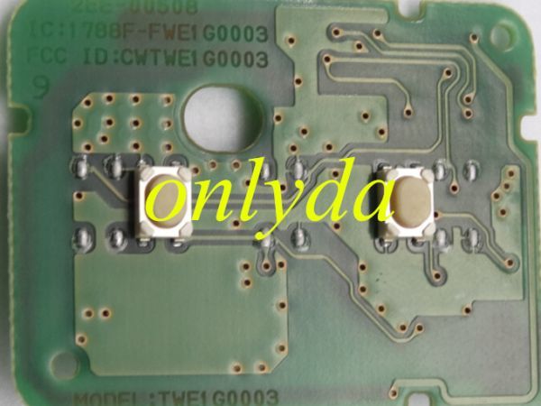 For Renault 2 button remote key with PCF7961M(HITAG AES)chip-434mhz      2EE 00508         IC:1788F-FWE1G0003 FCCID:CWTWE1G0003   Model:TWE1G0003