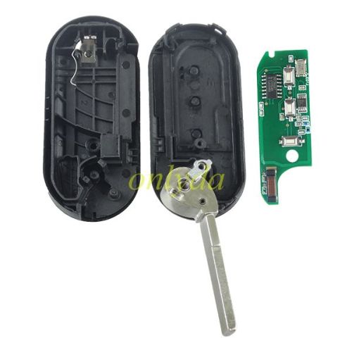 For (M.Marelli BSI System)FIAT:Ducato,Bravo,500L PEUGEOT:Boxer  CITROEN:Jumper ALFA ROMEO:Giulietta IVECO:Daily 3 button remote key  PCF7946-433mhz  key profile:SIP22  with 433mhz with SIP22 blade 7946 c