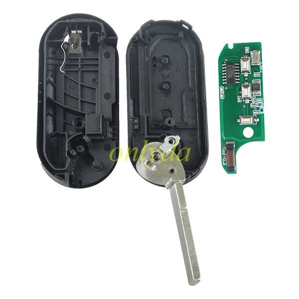 For (M.Marelli BSI System)FIAT:Ducato,Bravo,500L PEUGEOT:Boxer  CITROEN:Jumper ALFA ROMEO:Giulietta IVECO:Daily 3 button remote key  PCF7946-433mhz  key profile:SIP22  with 433mhz with SIP22 blade 7946 c