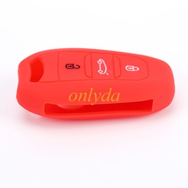 For Peugeot, Citroen 2+1 button silicon case (black,blue ,red. Please choose the color)