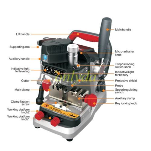 Xhorse Condor DOLPHIN XP007 Manually Key Cutting Machine for Laser Dimple and Flat Keys XP-007
