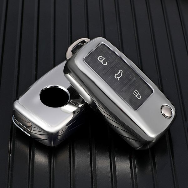 For VW TPU protective key case  black or red color, please choose