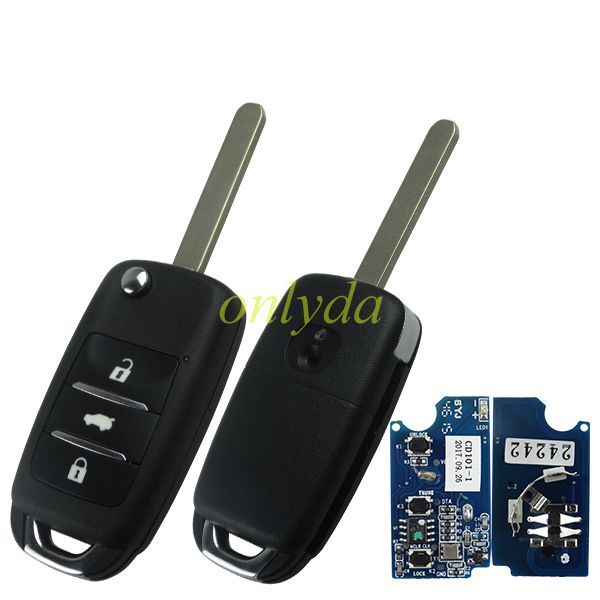 For  Changan EADO XT RAETON 3 button remote key with 433mhz