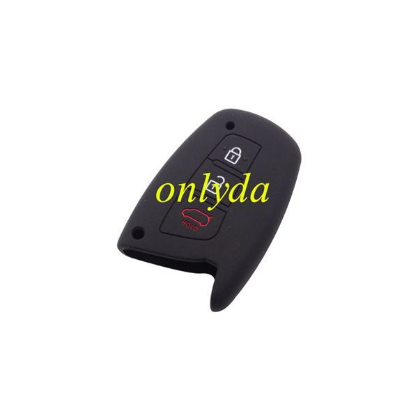 Hyundai 3 button silicon case (Black,Blue ,Red. Please choose the color)
