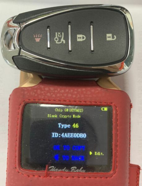 For 3+1 button remote key with HITAG2 46 chip-434mhz  FCCID:HYQ4EA