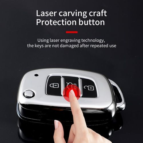 For Hyundai 3 button  TPU protective key case,please choose the color