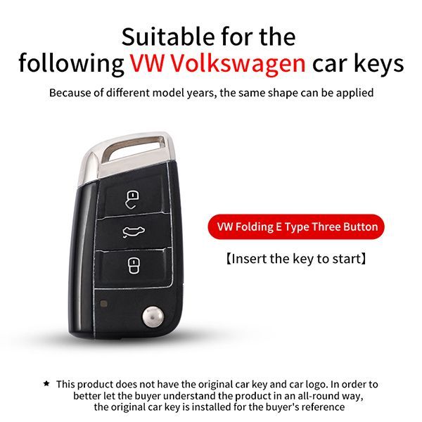 For Passat  TPU protective key case black or red color, please choose