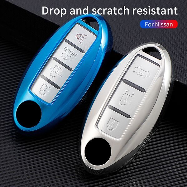For Nissan TPU protective key case  black or red color, please choose