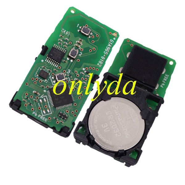Toyota Fortuner original 3+1 button remote key with 434mhz/315MHZ, 61A965-0182, please choose the frequency