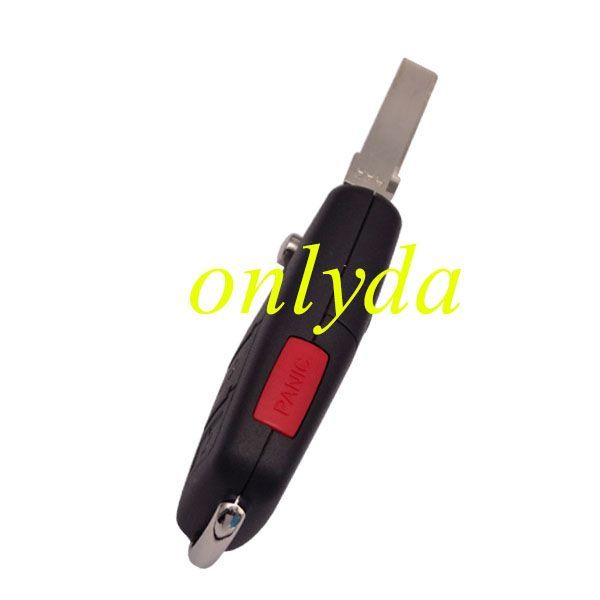For Audi A3 3+1 button remote key with 434mhz  use in model 4E0837220
