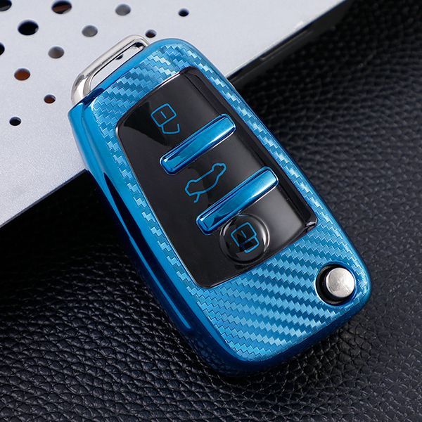 For Audi A3/Q3/Q2L/A1/S3 3button TPU protective key case,please choose the color