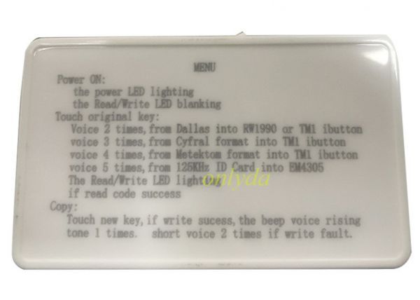 ID card Touch memory ibutton reader writer ibutton copier TM1 programmer