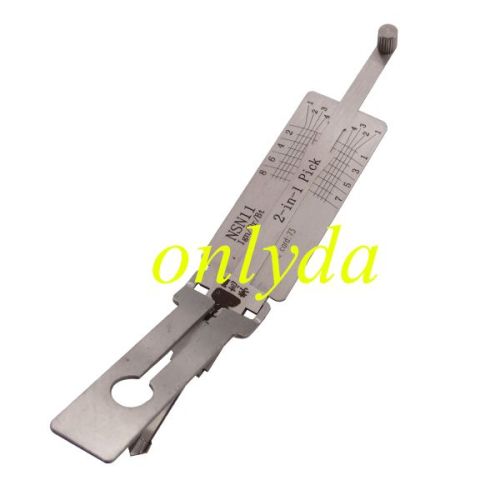 For NSN1 lock pick and decoder used for Nissan Infiniti Subaru Kia Ford GMC