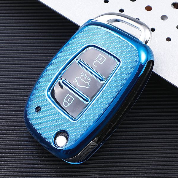 For Hyundai ix35 ix25 3 button  TPU protective key case,please choose the color