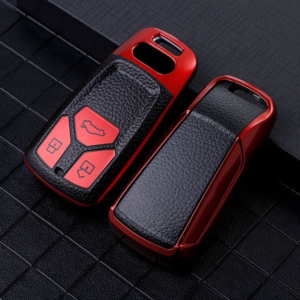 For New Audi Q7、TT、A4 3button TPU protective key case ,please choose the color