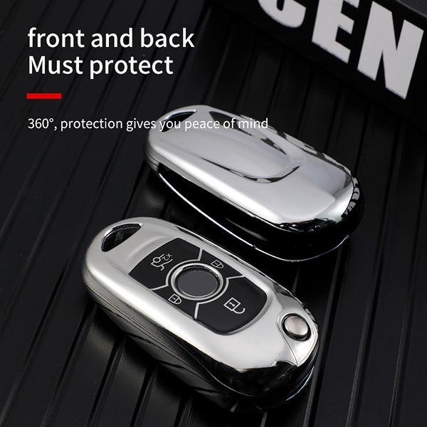 For Buick Chevrolet 4 button TPU protective key case, please choose  the color