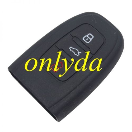 Audi 3 button silicon case (Black,Blue ,Red. Please choose the color)