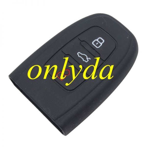 Audi 3 button silicon case (Black,Blue ,Red. Please choose the color)