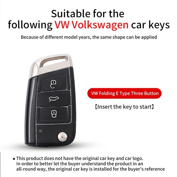 For VW 3 button TPU protective key case please choose the color
