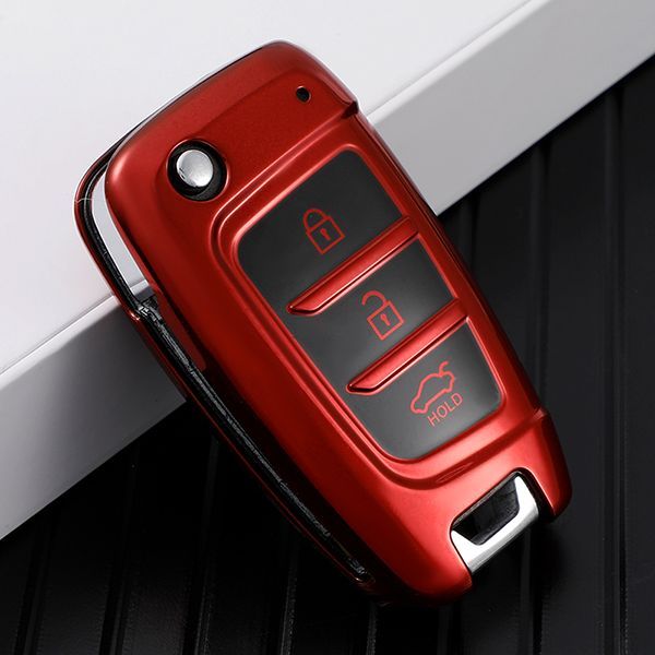 For 2020 Hyundai Elantra 3 button  TPU protective key case,please choose the color