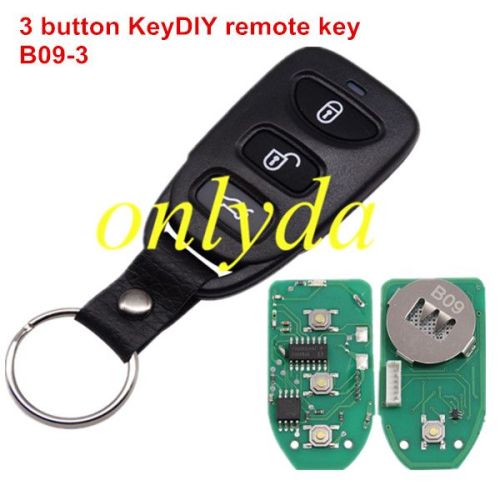 keyDIY brand 3 button remote key  B09-3