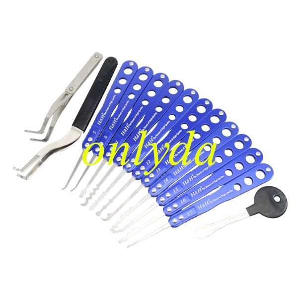 CHAMPION SERIES( House Lock)stainless PICK SET 14-IN-ONE