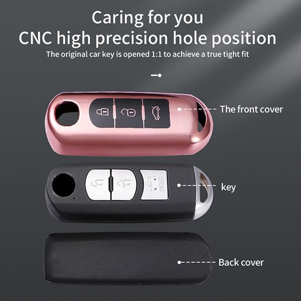 For Mazda 3 button TPU protective key case please choose the color
