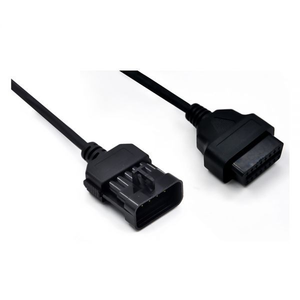 Opel 10 Pin to OBDII 16 Pin Cable Works For Vauxhall / Opel OPCOM Diagnostic Adapter