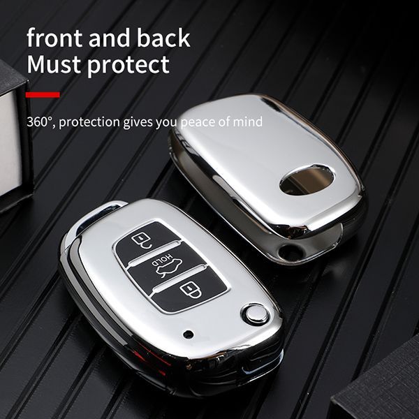 For Hyundai 3 button  TPU protective key case,please choose the color