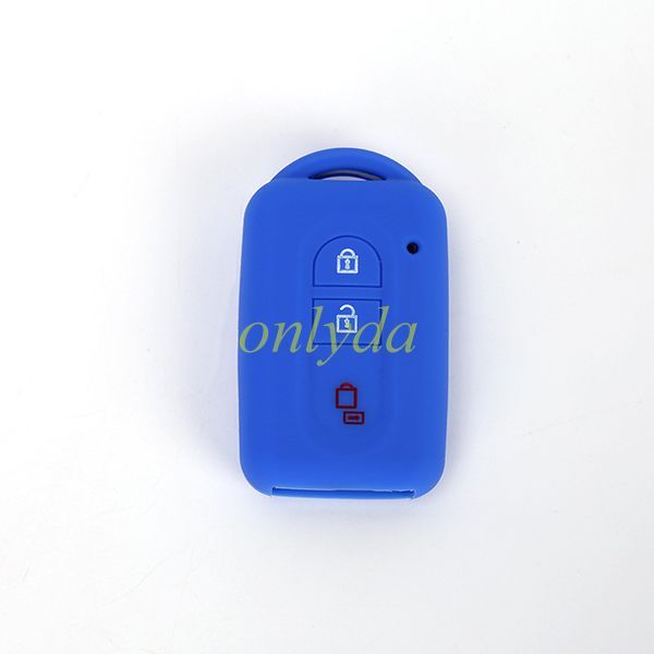 For Nissan 3+1 button silicon case (black,blue ,red. Please choose the color)
