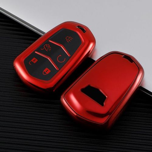 For Cadillac CT6，XT4，XT5，XT6 5 button TPU protective key case , please choose the color