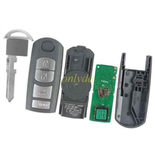 For 4 button keyless remote key with 315mhz with ID49 chip FCCID:WAZSKE13D01  P/N:662F-SKE13D01 SUV SKE13D-01 FSK