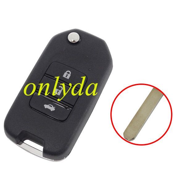 For Honda  3 Button remote key  434mhz CMIIT ID: 2012DJ1852 KCC-CRM-ALF-TWB1G721 23845/SDPPI/2012 2425  with PCF7961X(HITAG3) chip