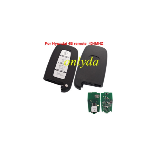 hyundai 4 button remote key 434MHZ-no blade