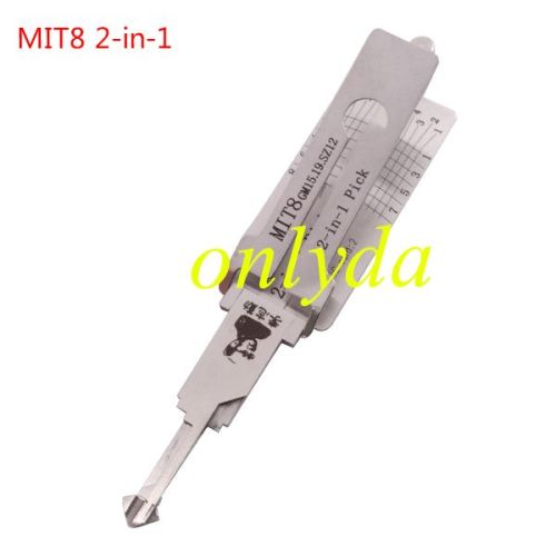 For Lishi Mitsubishi,chrylser,chevrolet MIT8lock pick and decoder together  2 in 1used for Mitsubishi,chrylser,chevrolet