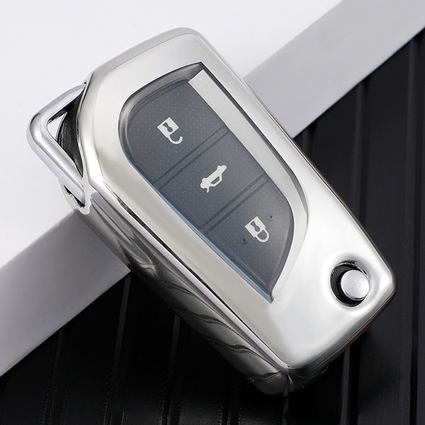 For Toyota TPU protective key case  black or red color, please choose