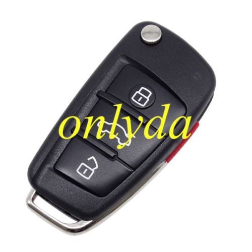 For Audi A6L 3+1 button  Remote key Blank （waterproof， scratch resistant）