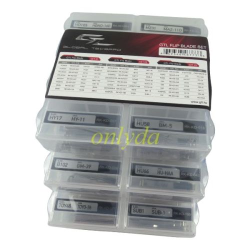 Flip blade key set Xhose and KeyDIY remotes-240 blades